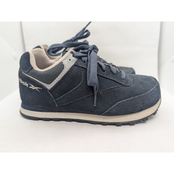 Reebok Athletic Safety Shoe Suede blue tone Women's Size 7.5 Mens 5.5 READ - Picture 7 of 16